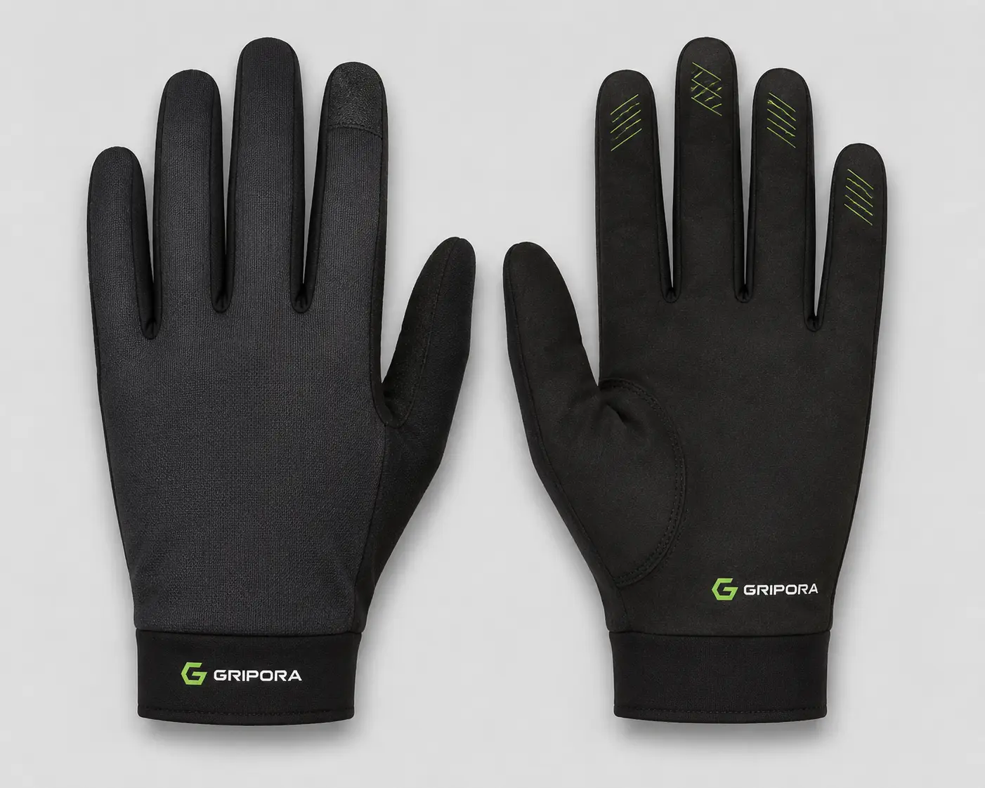 GRIPORA full-finger MTB glove development visual